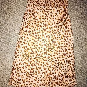 Free Peopl leopard skirt